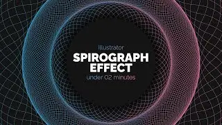 Create Vector Spirograph Effect in just 1 minute! | Adobe Illustrator Tutorial | Fiery Designs