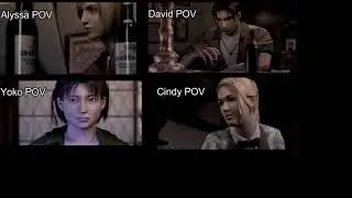 Resident evil outbreak all POVs of the charachters in the bar intro