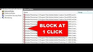 [SOLVED] Firewall Block Multiple Program in One Click Windows Firewall Incoming Outgoing Control