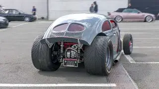 Modified VW Beetle V8 HOT ROD w/ REMUS Exhaust!! Start Up, Sounds, REVS, Details