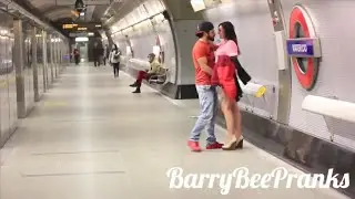 New Kissing Prank # In Subway 2021