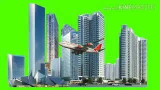 Green screen effect city  building best