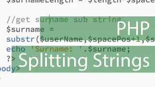 php parsing a name to forename / surname