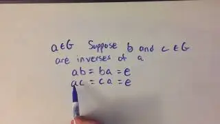 Uniqueness of Inverses in a Group Proof (Abstract Algebra)