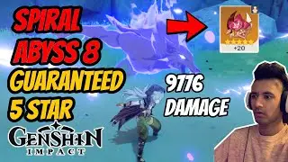 5 STAR ARTIFACT LOOT | SPIRAL ABYSS 8 *4 STAR TEAM* - GENSHIN IMPACT