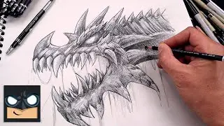 How To Draw a Dragon | YouTube Studio Sketch Tutorial