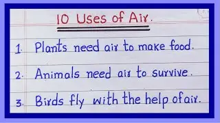 Uses of Air | 10 Uses of Air | Advantages of Air | Advantages of Atmosphere