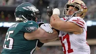 Nick Bosa vs Lane Johnson (2023 Regular Season) OL/DL Matchup 49ers vs. Eagles 2023 Highlights