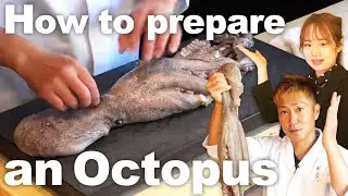 How to prepare an Octopus - Cooked by Michelin Sushi Chef -