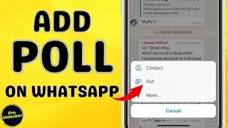 How To Make Poll In WhatsApp Group | WhatsApp Poll Create (2023)