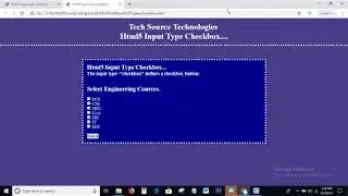 Html5 Input Type Checkbox Tutorial | Input type = 