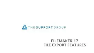 FileMaker  17 File Export Demo