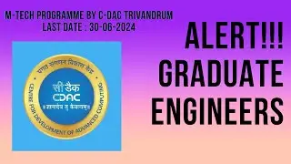 M-Tech in VLSI & Embedded systems and Cyber forensics & information security by C-DAC Trivandrum