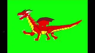 Dragon in green background, Chroma key , Free Effects