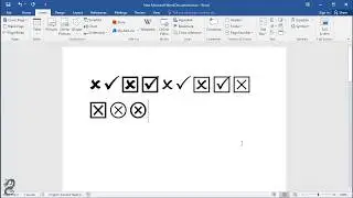 How to insert Tick Mark, Check mark and Cross mark in Word