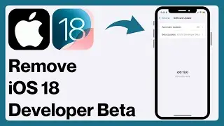 How to Remove iOS 18 Developer Beta From iPhone | Uninstall iOS 18 Beta Update