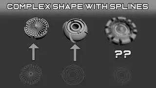 Complex HardSurface Just With Spline!! 