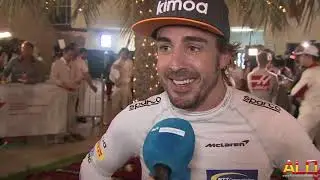 Spanish Fernando Alonso Sakhir Post Race Interview   2018 Bahrain Grand Prix