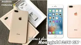 IPHONE 8 PLUS UNBOXING IN 2022 | ROSEGOLD 256 GB | AESTHETIC