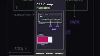 CSS Clamp Function #css #cssfullcourse #cssdeveloper #developer #webdeveloper