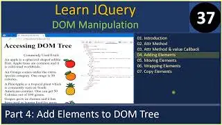 Modify DOM | Part 4 - Add Html Tags Dynamically | JQuery Tutorials #37