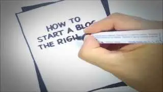 A quick whiteboard video on how to start a blog in three steps