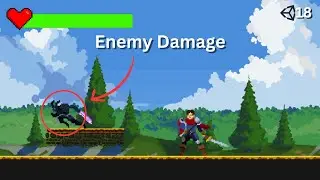 How to damage enemy for beginners in unity engine!