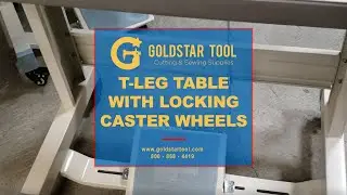 Product Showcase - T-Leg Table Frame with Caster Wheels - Goldstartool.com - 800-868-4419