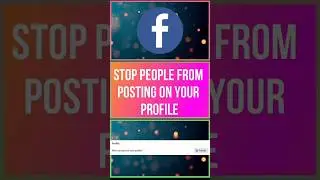 Stop people from posting on your timeline
