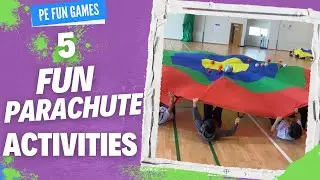 5 Fun Parachute activities  for kids || physicaleducationgames || pegames || physedgames