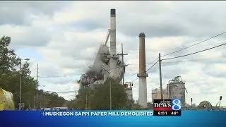 Muskegon Sappi Paper Mill Demolished