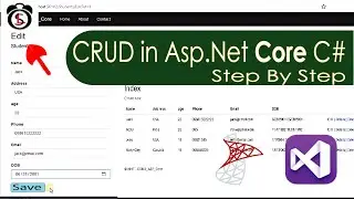 Asp.net Core CRUD Operations with SQL in Visual Studio C#