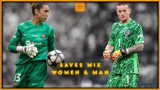 Top Saves from Men and Women Goalkeepers •  Ultimate Football Mix Save 2024