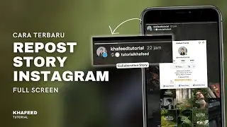 Cara Terbaru Repost Story Instagram Full Screen / Kolaborasi 2 Akun