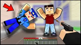 KEREM JUMPS IN FRONT OF THE COMMISSIONER WHILE ONUR IS RIGHT SHOTING KEMALI! 😱 -Minecraft