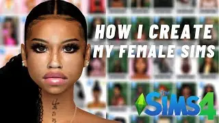 HOW I CREATE MY FEMALE SIMS | SIMS 4 CAS + CC LINKS & SIM DOWNLOAD