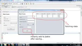 how to fetch or populate data from database to jframe or jtable [SOLVED]- java tutorial #14