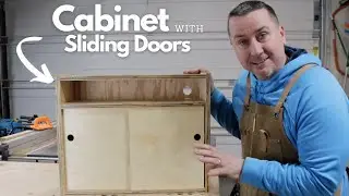 Small Cabinet with Sliding Doors | DIY Woodworking