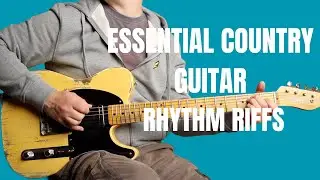 Country Guitar Lesson ▶︎ Learn The Essential Country Rhythm Riffs