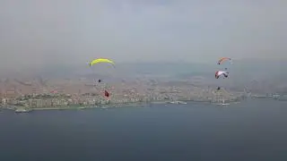 19 MAYIS 2020 Atatürk'ü Anma, Gençlik ve Spor Bayramında Paramotor Uçuşu (Konak Alsancak arası)