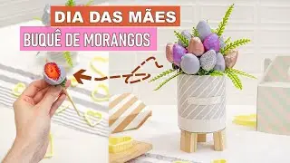 BUQUE DE MORANGOS VIOLETA -  DIA DAS MAES - Tiago Mauro