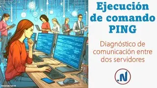 Ejecución de Comando PING para diagnóstico de comunicación entre dos servidores