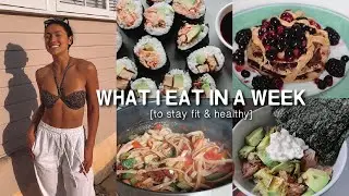 What I Eat in a Week (mon-fri) | balanced + healthy *realistic*🍝