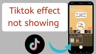 How to fix Tiktok effect not showing & working in mobile issue 🔥