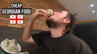$0.43 Khinkali In Telavi Georgia | Trying Traditional Georgian Food 🇬🇪
