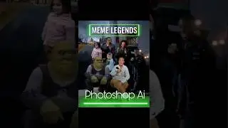 Unleash creativity with AI-powered Photoshop! 🎨🤖 Explore meme legends in the virtual realm, #memes