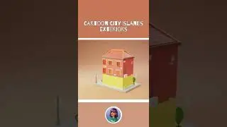 Cartoon City Islands / Exteriors #3d #3dmodelling #3dcity #cute #cozy