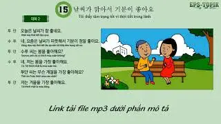 EPS TOPIK 2022 Hội thoại tiếng hàn 60 bài Việt sub full conversation korean - listening EPS TOPIK