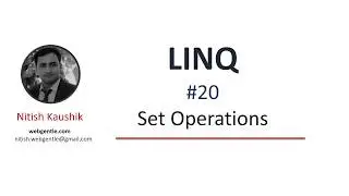 (#20) Set operations in LINQ | LINQ tutorial for beginners