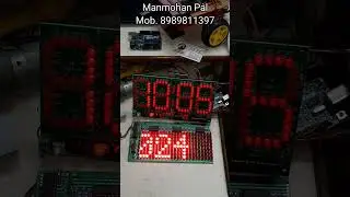 LED Matrix message display by Manmohan Pal #arduino #nodemcu #arduinoproject #robotics